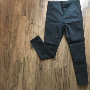 H&M Divided Black Zip Skinny Pant